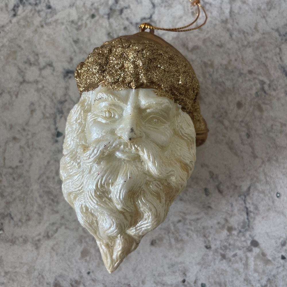 Vintage 5' Santa Head Silvestri Christmas Ornament